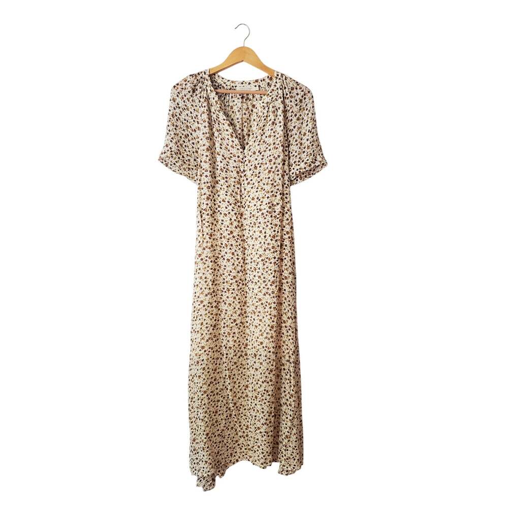 Christy Dawn Ditsy Floral Print Boho Cottagecore Maxi Dress Size Medium